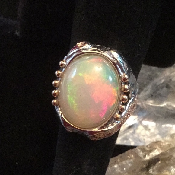 Atlanta Gem & Mineral Show Jewelry - Genuine Fire 🔥 Opal Ring from Ethiopia